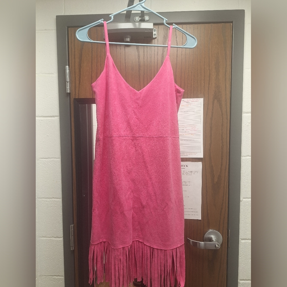 Pink Fringe Dress